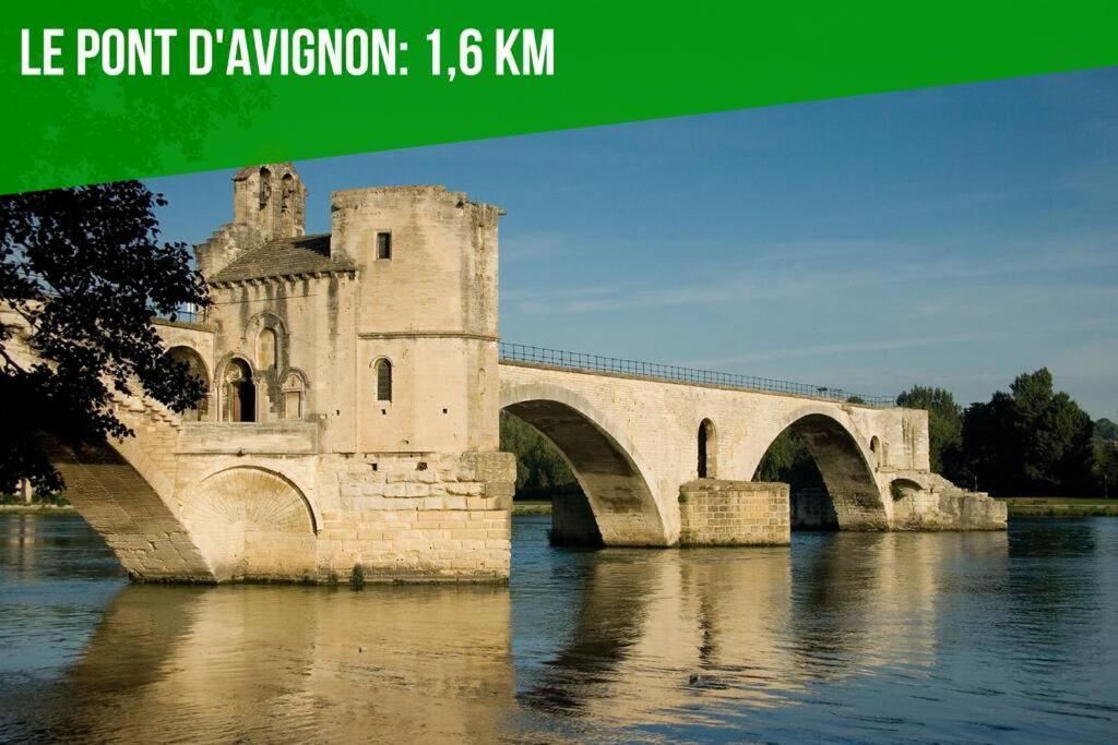 La Glycine - Parking Gratuit - Ac Clim - Cour Prive - Apartman Villeneuve-lès-Avignon Kültér fotó